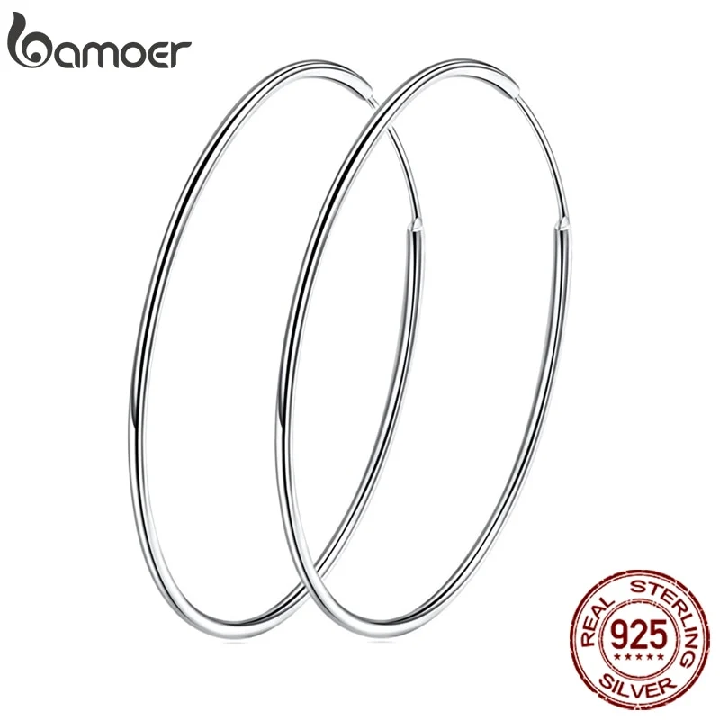 1 Paar Creolen aus 925 Sterling Silber Ohrringe Ohrschmuck Ohrstecker
