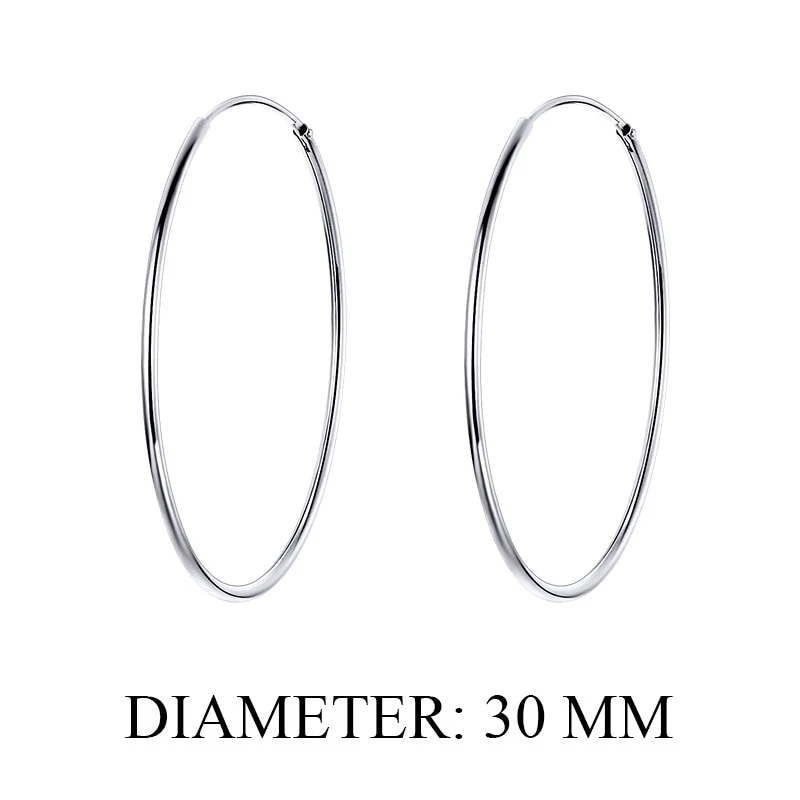 1 Paar Creolen aus 925 Sterling Silber Ohrringe Ohrschmuck Ohrstecker