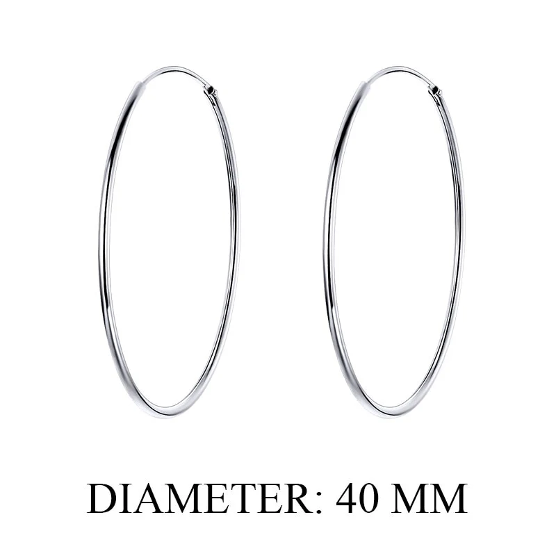 1 Paar Creolen aus 925 Sterling Silber Ohrringe Ohrschmuck Ohrstecker