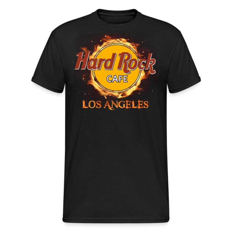 Herren Fashion Los Angeles 3D T-Shirt Rundhals Unisex Sommer Streetwear
