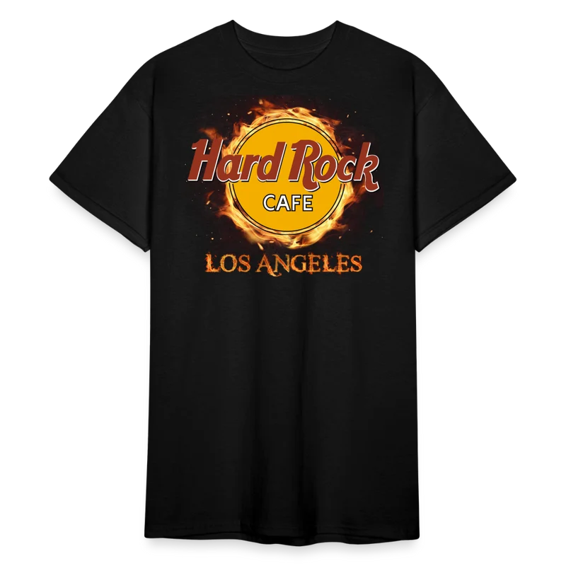 Herren Fashion Los Angeles 3D T-Shirt Rundhals Unisex Sommer Streetwear