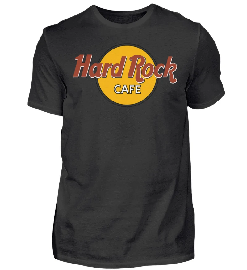 Herren Fashion Hard Rock Cafe T-Shirt Rundhals Unisex 100% Baumwolle Streetwear - Herren Shirt