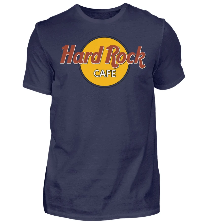Herren Fashion Hard Rock Cafe T-Shirt Rundhals Unisex 100% Baumwolle Streetwear - Herren Shirt