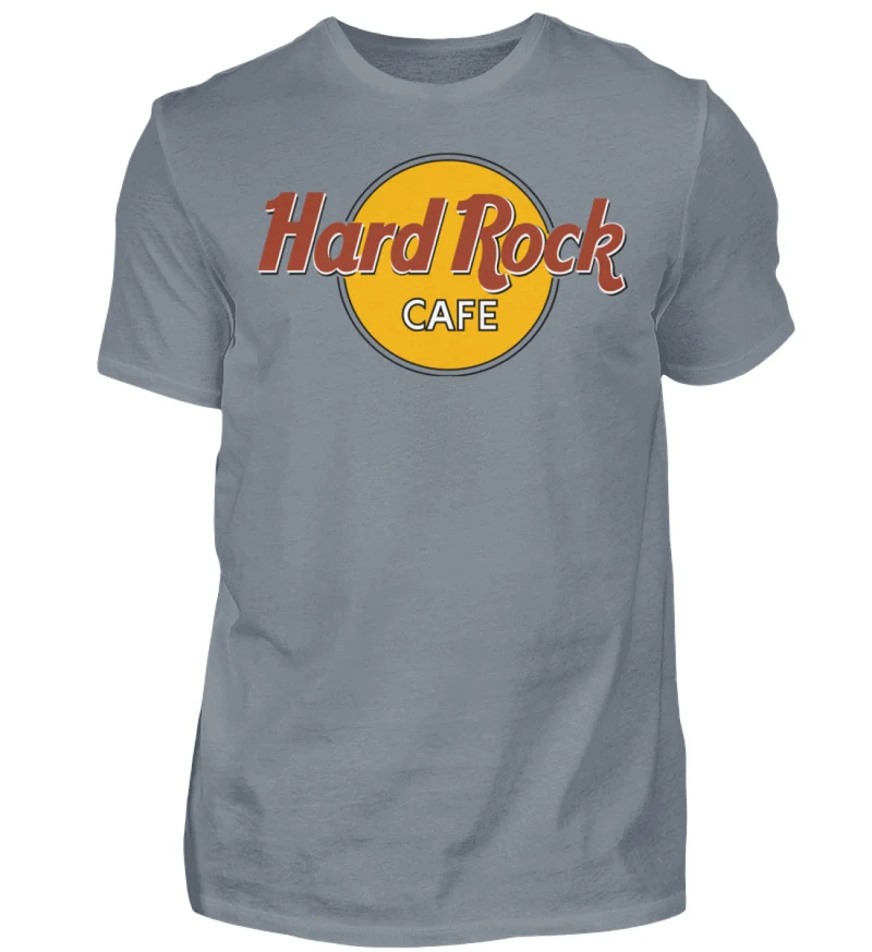 Herren Fashion Hard Rock Cafe T-Shirt Rundhals Unisex 100% Baumwolle Streetwear - Herren Shirt