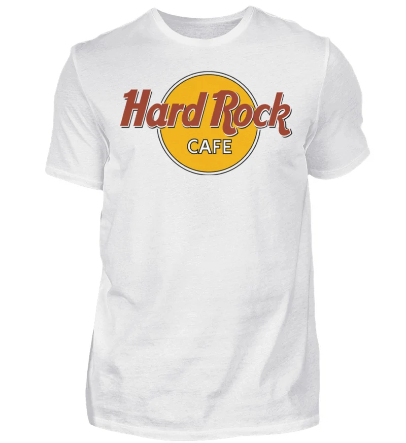 Herren Fashion Hard Rock Cafe T-Shirt Rundhals Unisex 100% Baumwolle Streetwear - Herren Shirt