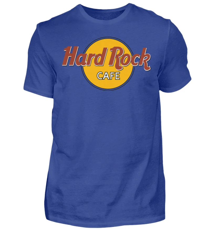Herren Fashion Hard Rock Cafe T-Shirt Rundhals Unisex 100% Baumwolle Streetwear - Herren Shirt