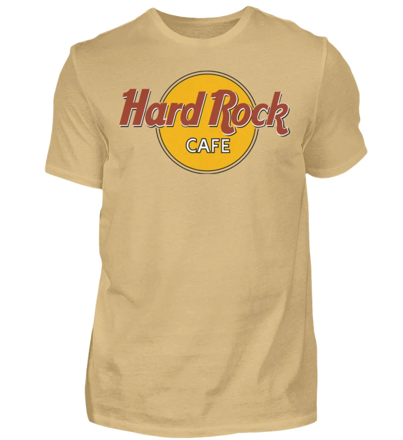 Herren Fashion Hard Rock Cafe T-Shirt Rundhals Unisex 100% Baumwolle Streetwear - Herren Shirt