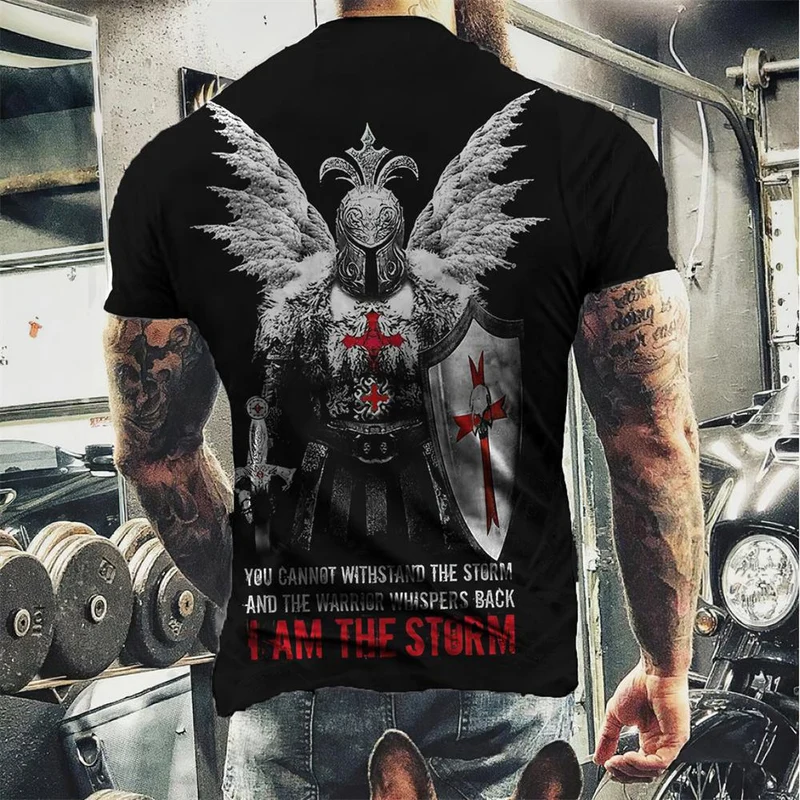 Fashion Herren Horror Skull 3D T-Shirt Rundhals Unisex Sommer Streetwear
