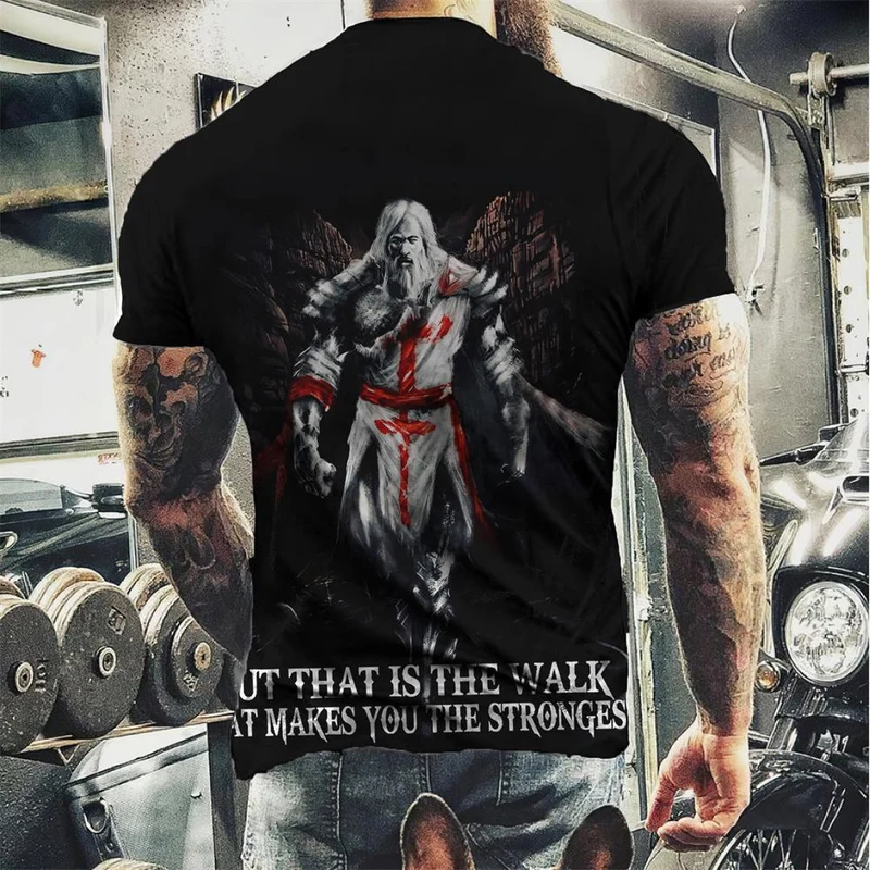 Fashion Herren Horror Skull 3D T-Shirt Rundhals Unisex Sommer Streetwear