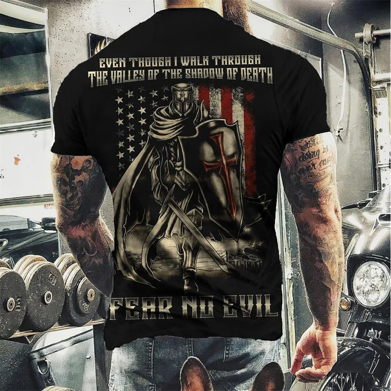 Fashion Herren Horror Skull 3D T-Shirt Rundhals Unisex Sommer Streetwear