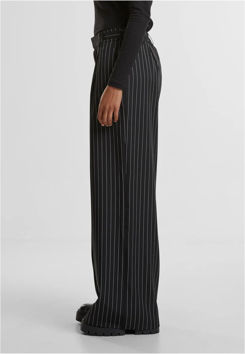 UC Pinstripe Wide Leg Trousers