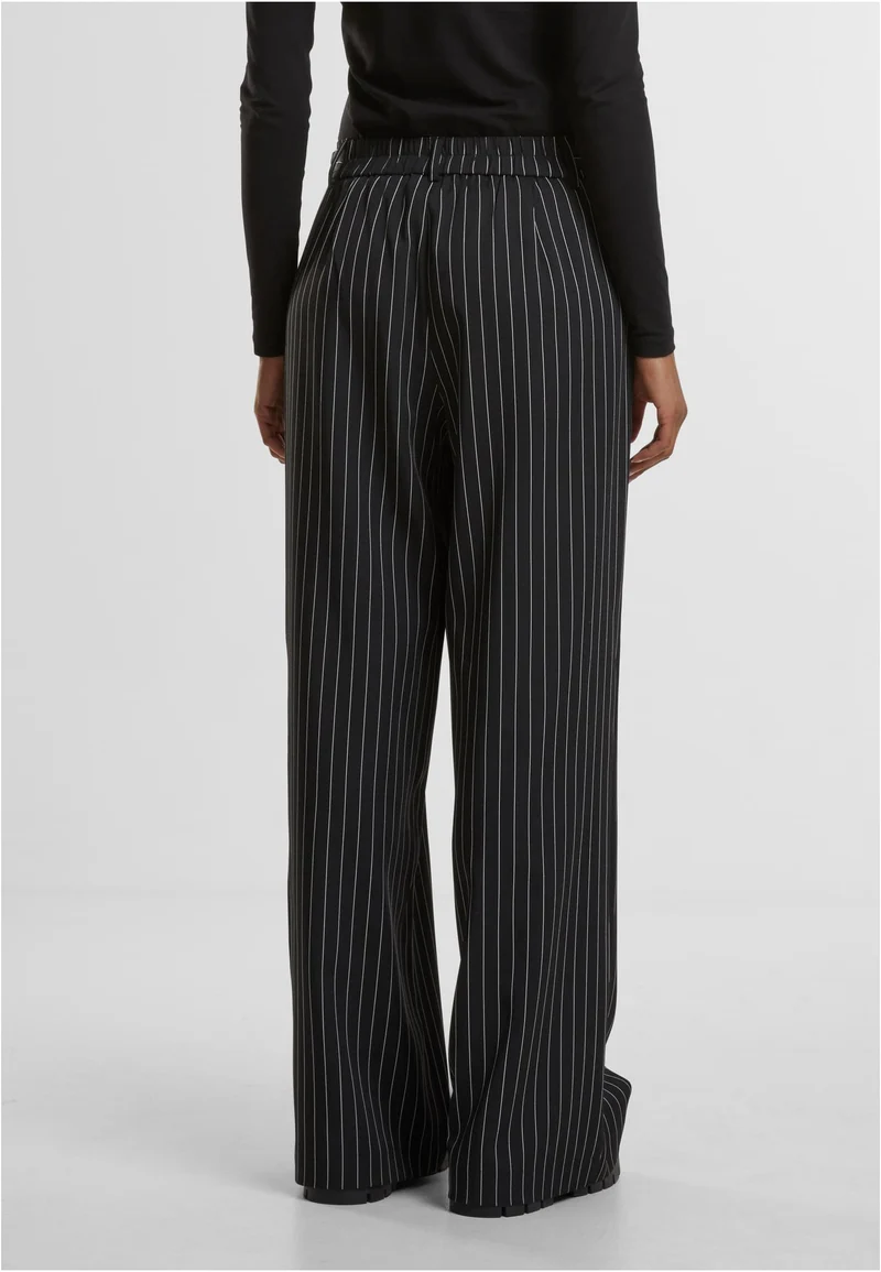UC Pinstripe Wide Leg Trousers