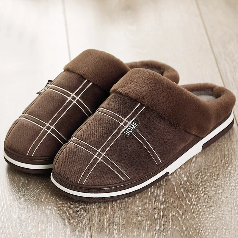 Herren Damen Hausschuhe Pantoffeln Winterschuhe Plüsch Samt Slippers Wärme gefüttert