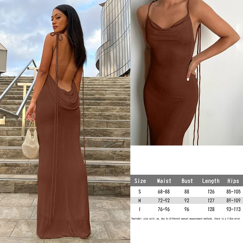 Damen Rückenfrei Sommer Partykleid Cocktail Abendkleid Kleid Clubwear