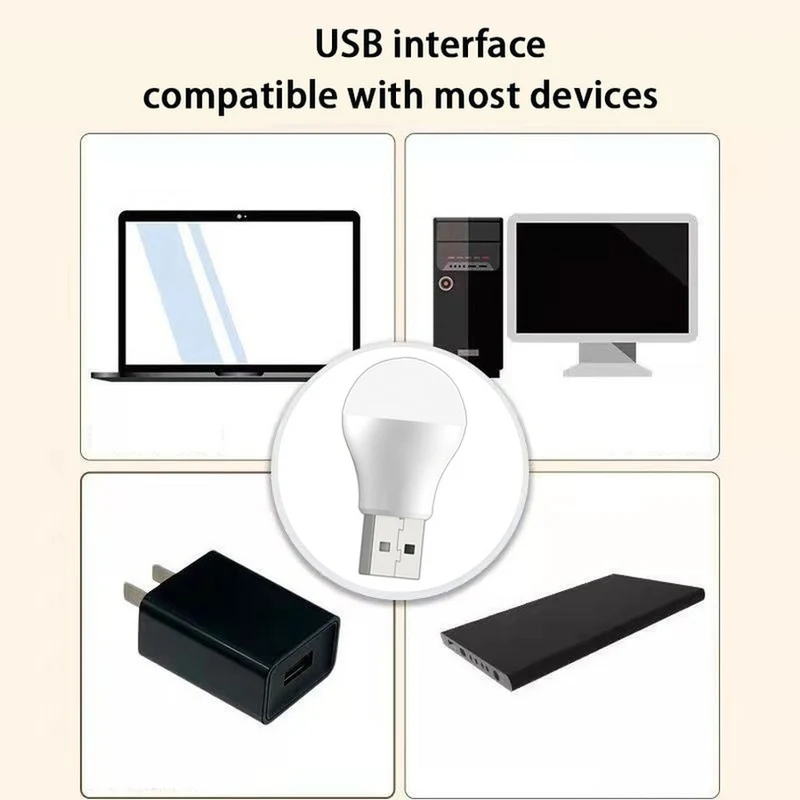 3X USB LED Nachtlicht Augenschutz Lampe Computer Mini Licht Nachtlampe Kinder