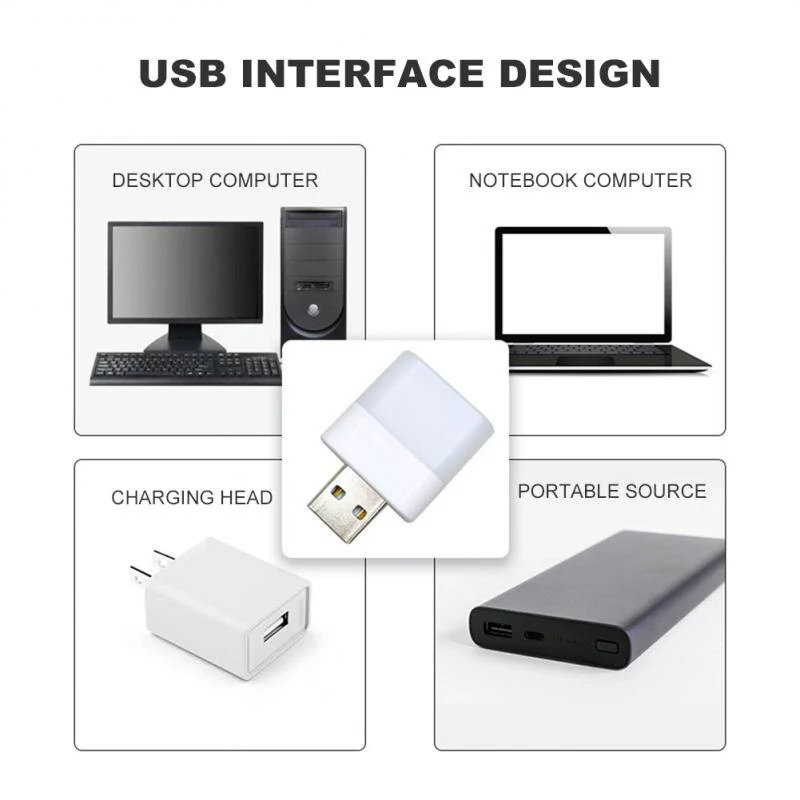 USB LED Nachtlicht Augenschutz Lampe Computer Nachtlampe Warmweiß