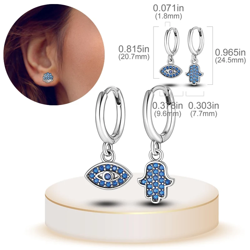 1 Paar Creolen aus 925 sterling Silber Ohrringe Ohrschmuck Zirkonia Ohrstecker