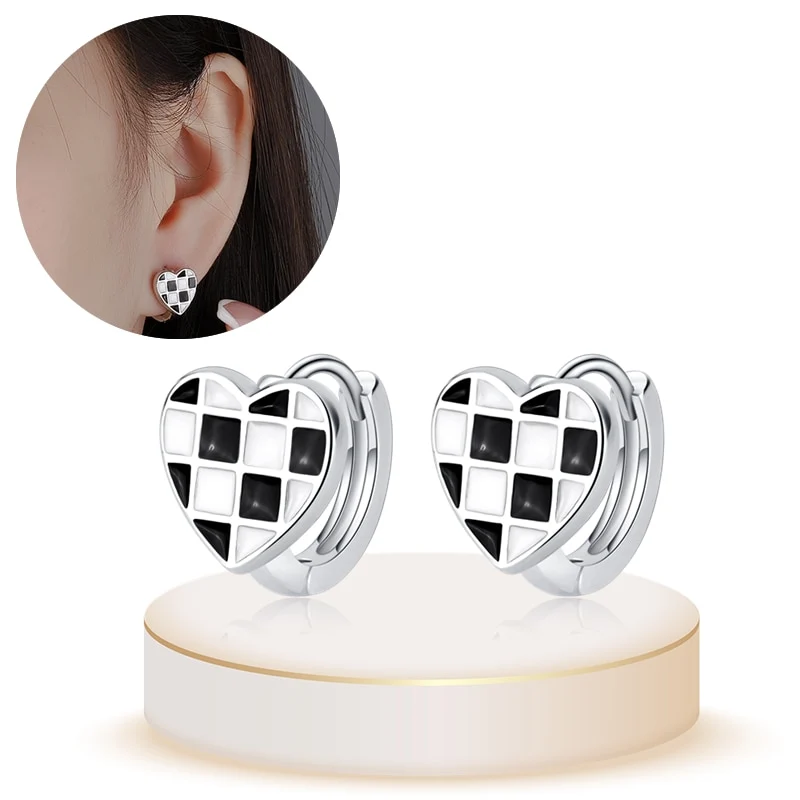 1 Paar Creolen aus 925 sterling Silber Ohrringe Ohrschmuck Zirkonia Ohrstecker