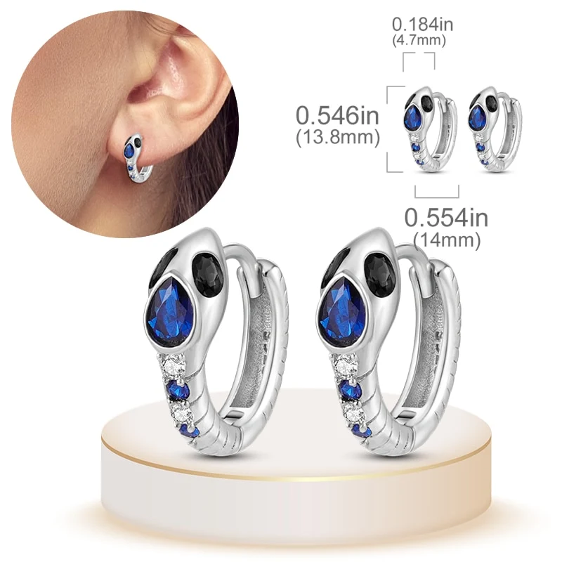 1 Paar Creolen aus 925 sterling Silber Ohrringe Ohrschmuck Zirkonia Ohrstecker