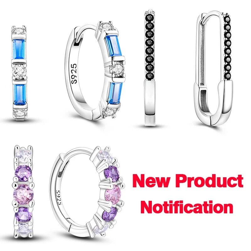 1 Paar Creolen aus 925 sterling Silber Ohrringe Ohrschmuck Zirkonia Ohrstecker