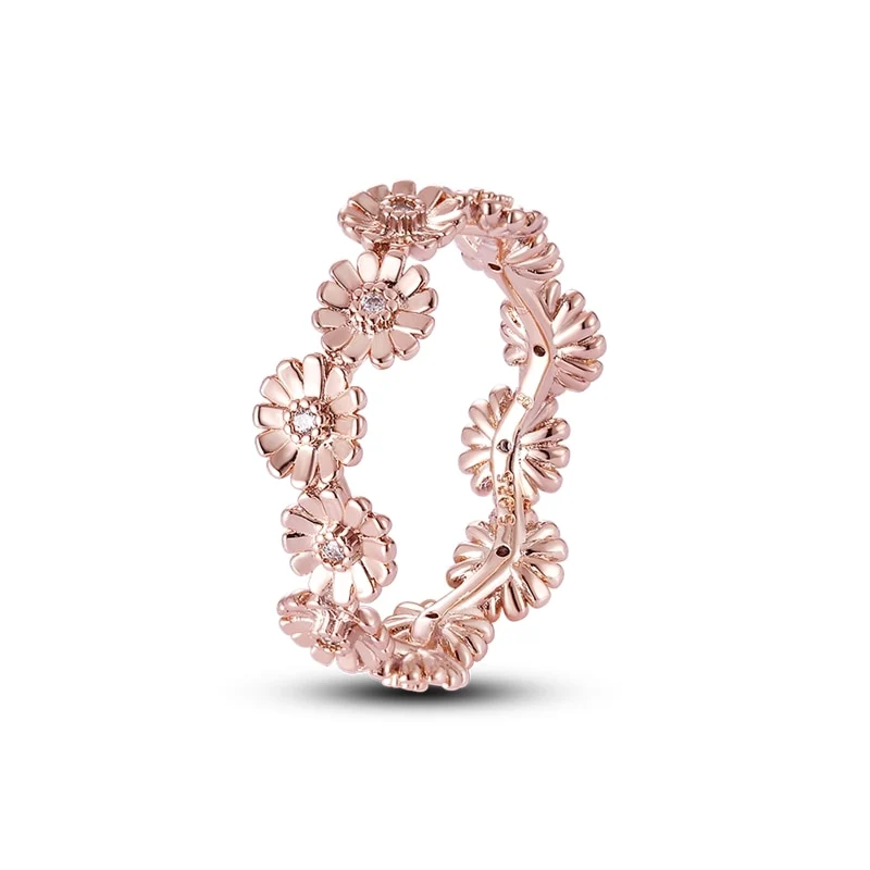 Massiv Sterling Silber 925er Ring filigran Fashion Damenring mit 3A Zirkonia