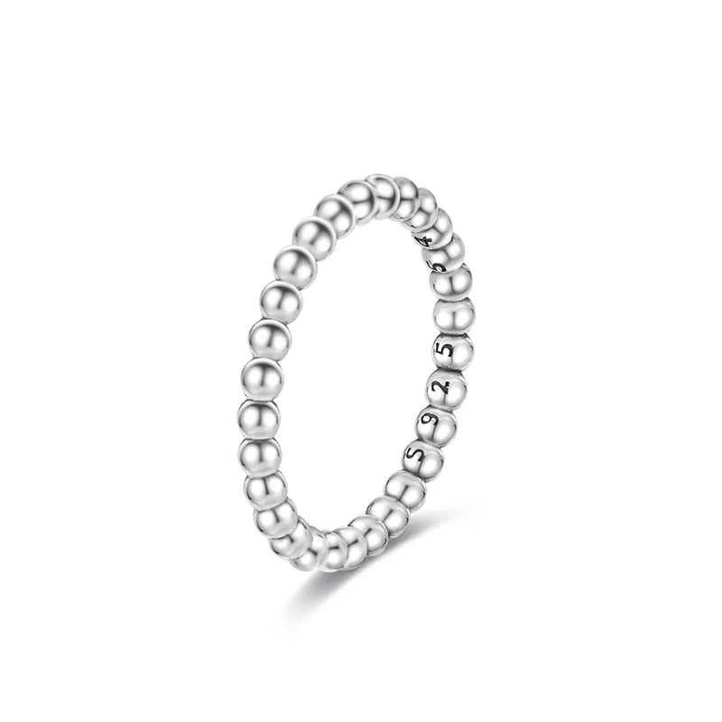 Massiv Sterling Silber 925er Ring filigran Fashion Damenring mit 3A Zirkonia