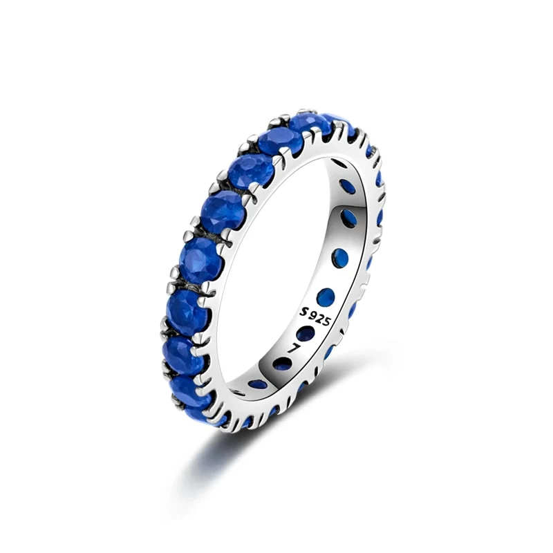 Massiv Sterling Silber 925er Ring filigran Fashion Damenring mit 3A Zirkonia