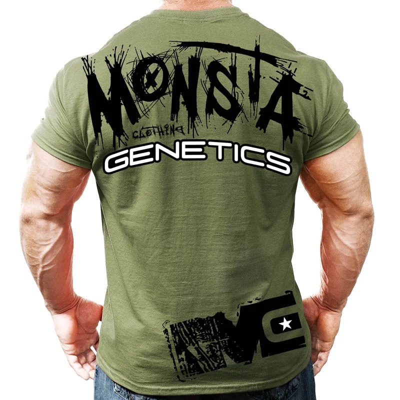 GYM Shirt Sport T-Shirt Men Herren Fitness Sportswear Unisex Streetwear