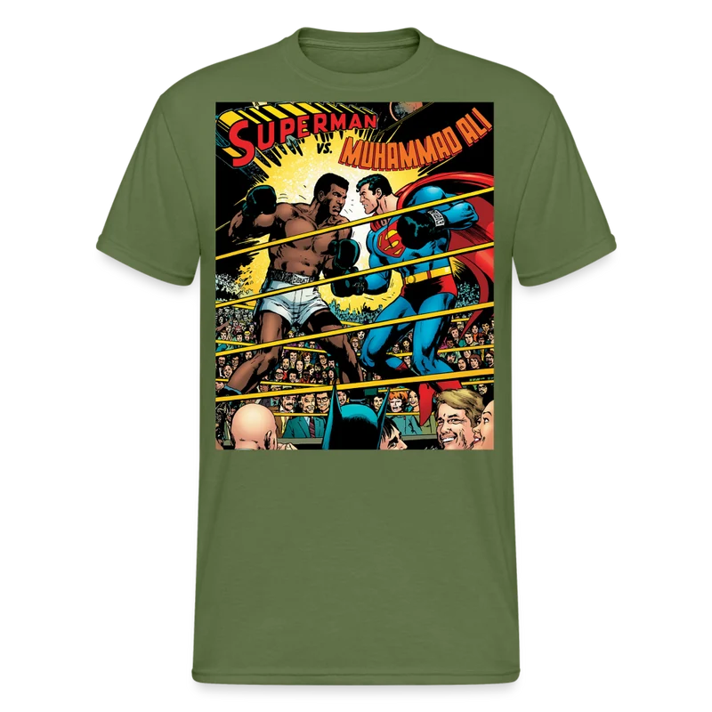 Fashion Herren Superman Mohammad Ali 3D T-Shirt Nerd Unisex Streetwear