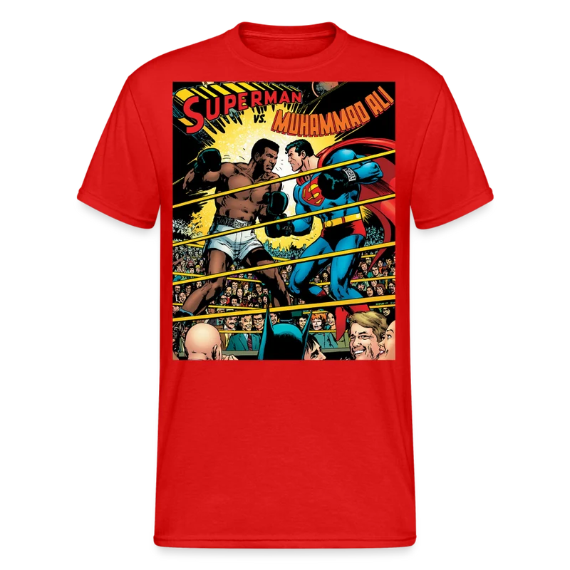 Fashion Herren Superman Mohammad Ali 3D T-Shirt Nerd Unisex Streetwear