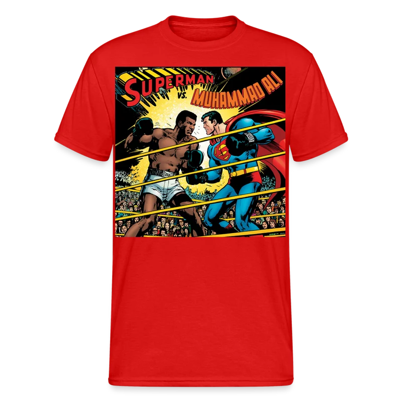 Fashion Herren Superman Mohammad Ali 3D T-Shirt Rundhals Unisex Streetwear