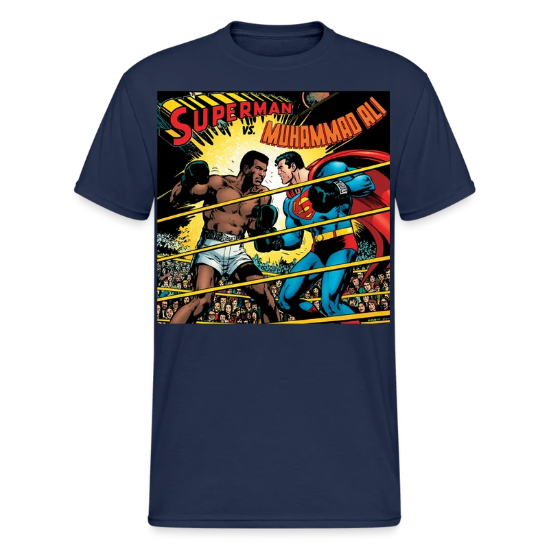 Fashion Herren Superman Mohammad Ali 3D T-Shirt Rundhals Unisex Streetwear