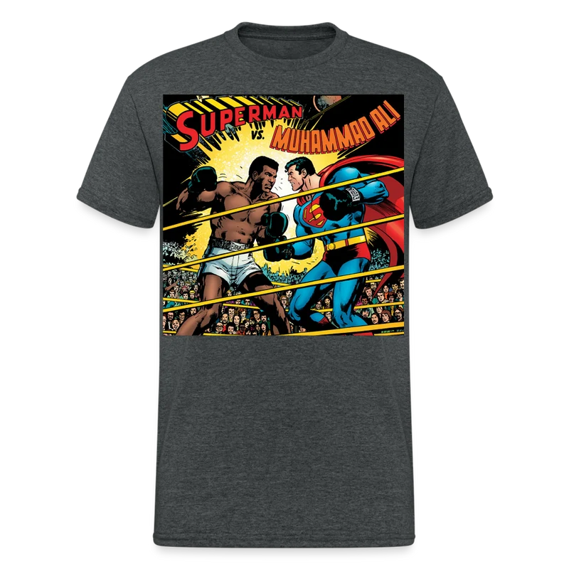 Fashion Herren Superman Mohammad Ali 3D T-Shirt Rundhals Unisex Streetwear