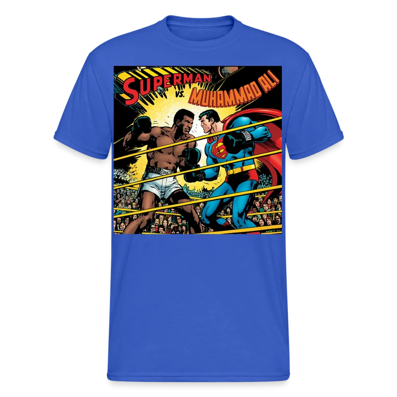 Fashion Herren Superman Mohammad Ali 3D T-Shirt Rundhals Unisex Streetwear