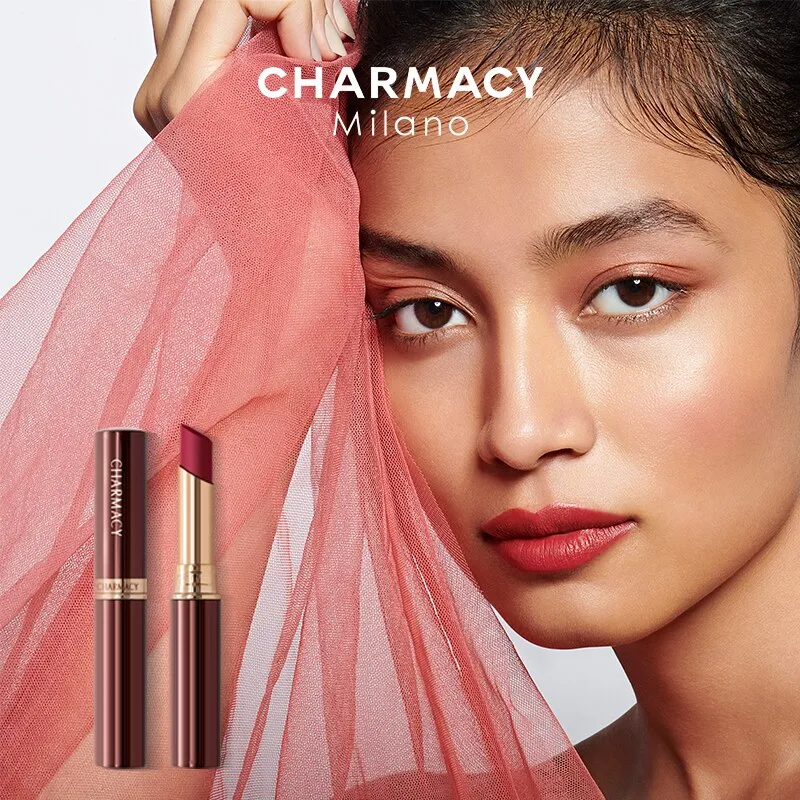 CHARMACY Mailand 16 Farben Samt Matt Lippenstift Wasserfest Stick Neuer Trend Makeup
