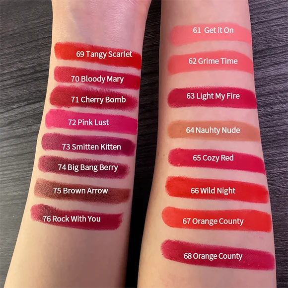 CHARMACY Mailand 16 Farben Samt Matt Lippenstift Wasserfest Stick Neuer Trend Makeup