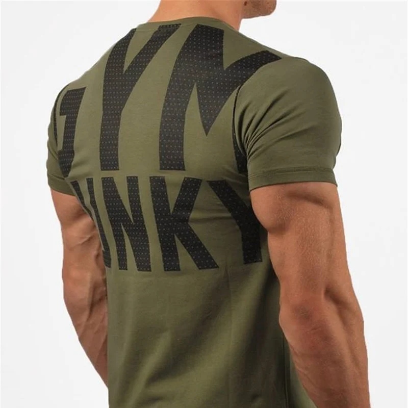 GYM Shirt Sport T-Shirt Men Herren Fitness Sportswear Unisex Streetwear