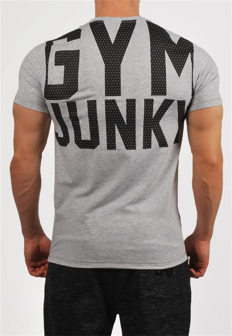 GYM Shirt Sport T-Shirt Men Herren Fitness Sportswear Unisex Streetwear