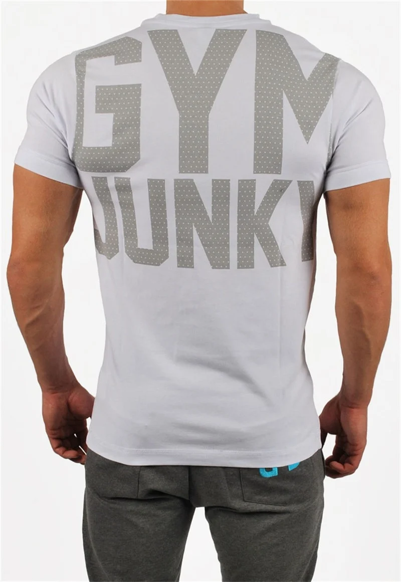 GYM Shirt Sport T-Shirt Men Herren Fitness Sportswear Unisex Streetwear