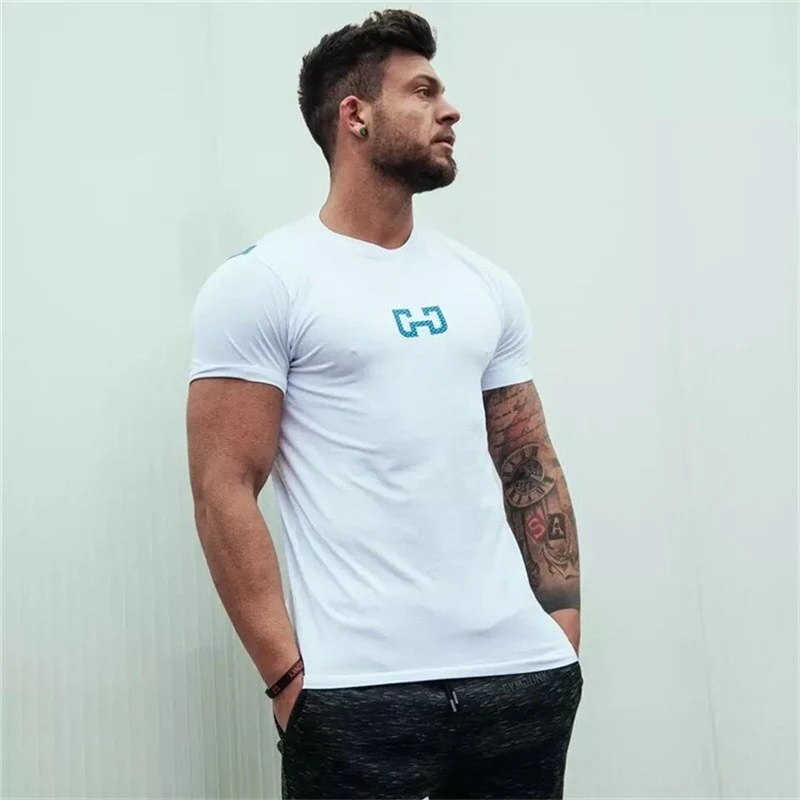 GYM Shirt Sport T-Shirt Men Herren Fitness Sportswear Unisex Streetwear