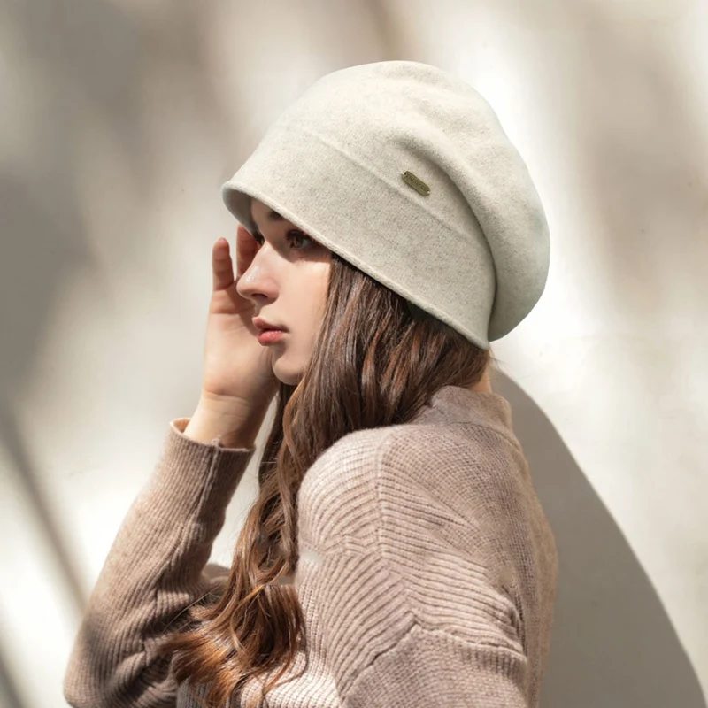 Warme Damen Wintermütze Woll Mütze Strickmütze Kappe Hut Unisex