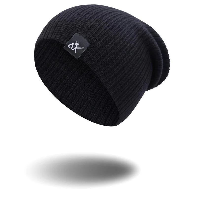 Warme Herren Wintermütze Woll Mütze Strickmütze Kappe Hut Unisex