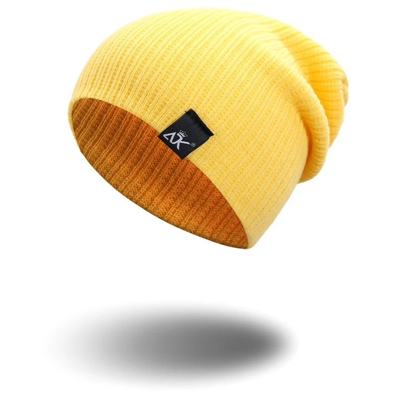 Warme Herren Wintermütze Woll Mütze Strickmütze Kappe Hut Unisex