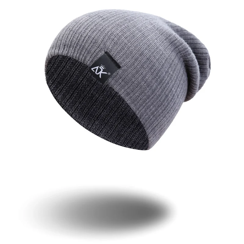 Warme Herren Wintermütze Woll Mütze Strickmütze Kappe Hut Unisex
