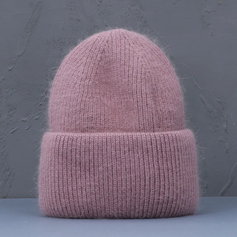 Warme Damen Wintermütze Woll Mütze Strickmütze Kappe Hut Unisex