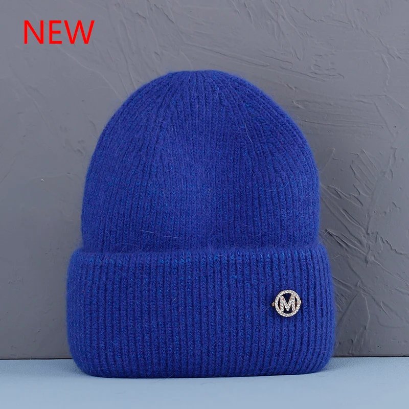 Warme Damen Wintermütze Woll Mütze Strickmütze Kappe Hut Unisex