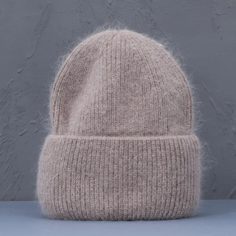 Warme Damen Wintermütze Woll Mütze Strickmütze Kappe Hut Unisex