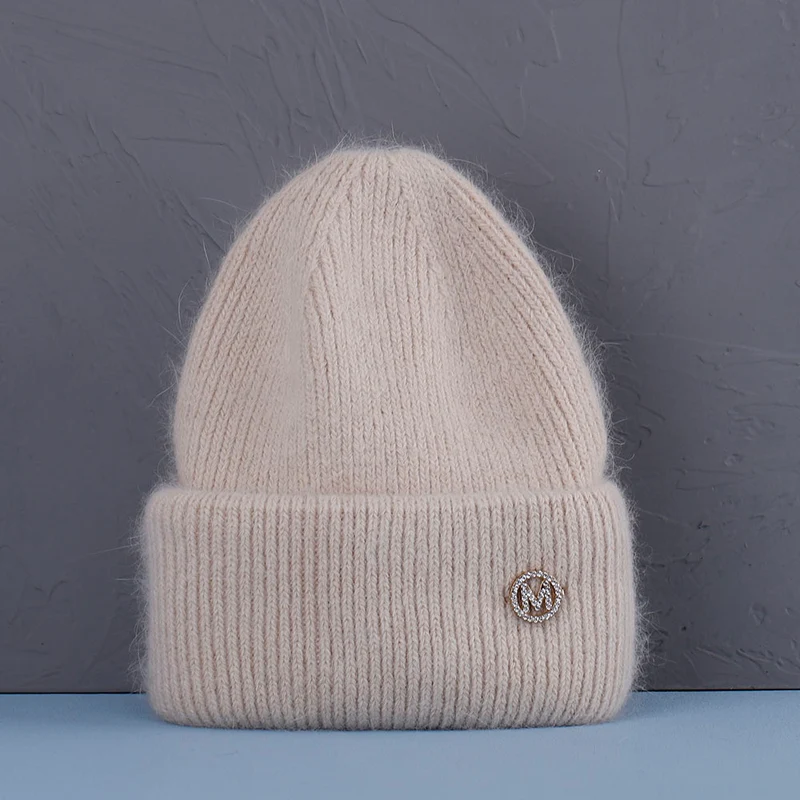 Warme Damen Wintermütze Woll Mütze Strickmütze Kappe Hut Unisex
