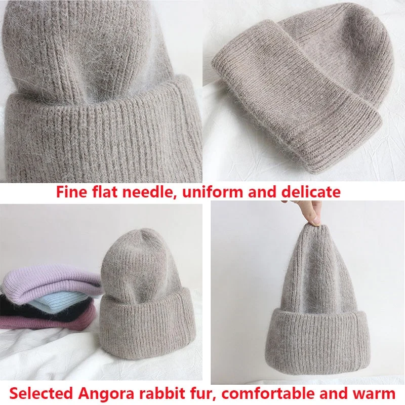 Warme Damen Wintermütze Woll Mütze Strickmütze Kappe Hut Unisex