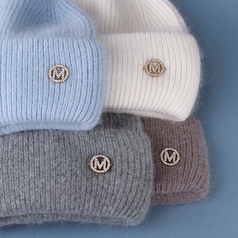 Warme Damen Wintermütze Woll Mütze Strickmütze Kappe Hut Unisex